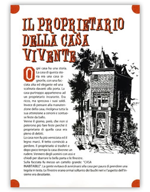 IL PROPRIETARIO DELLA CASA VIVENTE (500 volantini)