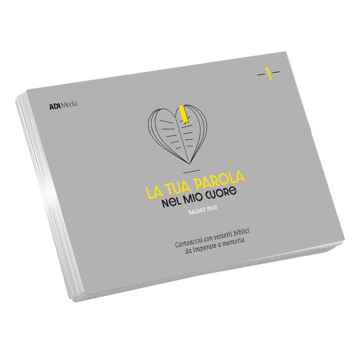 LA TUA PAROLA NEL MIO CUORE Set di cartoncini con versetti biblici - VOL. 1
