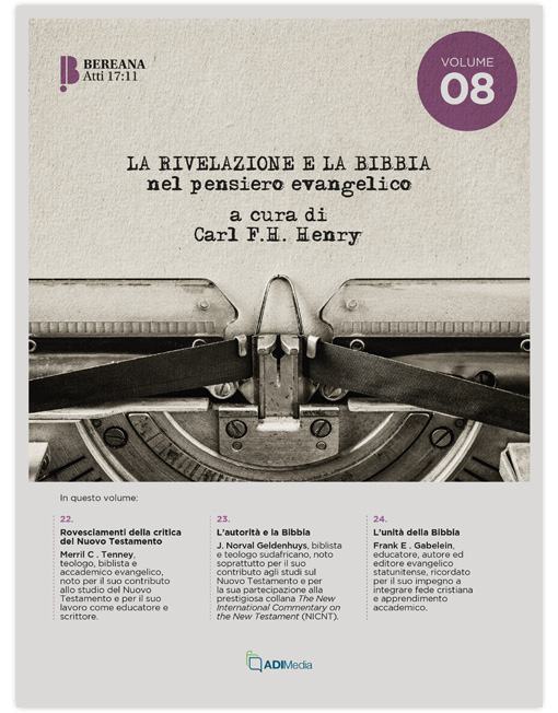 LA RIVELAZIONE E LA BIBBIA NEL PENSIERO EVANGELICO Volume 8