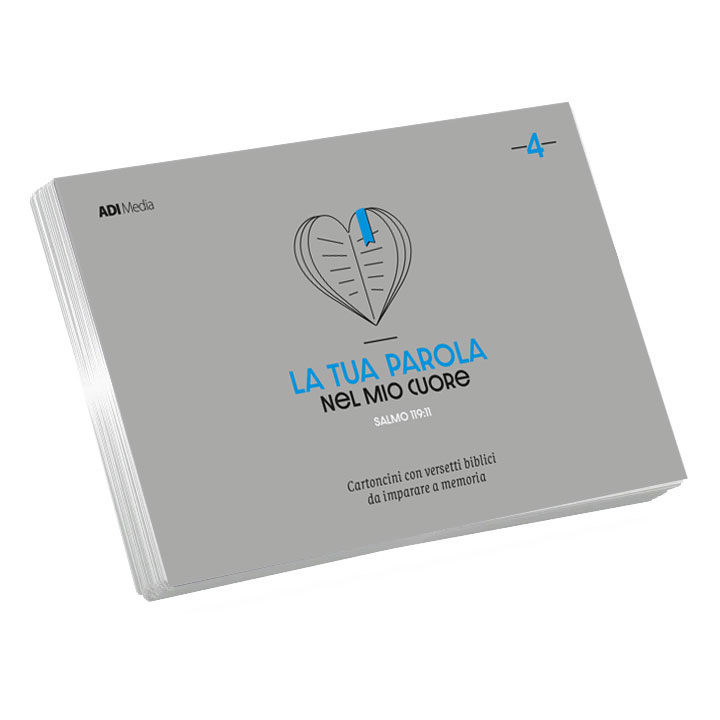 LA TUA PAROLA NEL MIO CUORE Set di cartoncini con versetti biblici - VOL. 4