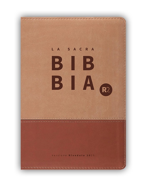 BIBBIA RIVEDUTA 2020 (R2) Tascabile, Similpelle Bicolore Marrone