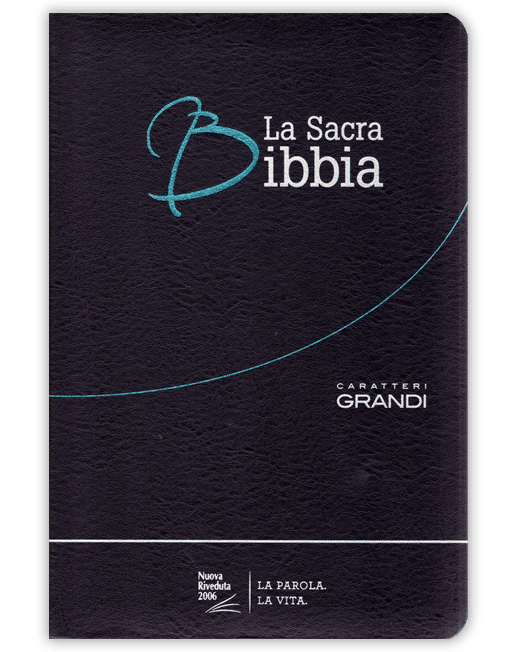 BIBBIA N.R. CARATTERI GRANDI NEW Pelle nera, taglio argento