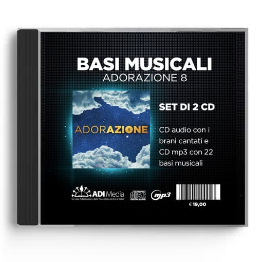 ADORAZIONE 8CD AUDIO + CD MP3 CON 22 BASI MUSICALI